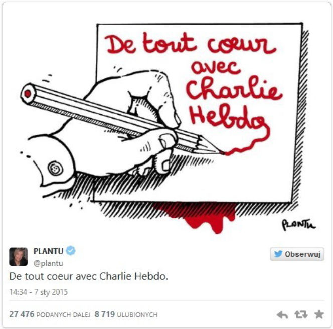  Atak terrorystyczny na Charlie Hebdo - rysunki satyryczne po ataku
