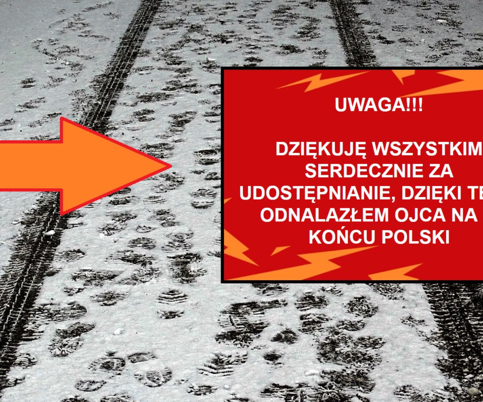 Mariusz z Gdańska odnaleziony na drugim końcu Polski! Szczęśliwy koniec poszukiwań. To dzięki Waszej pomocy!