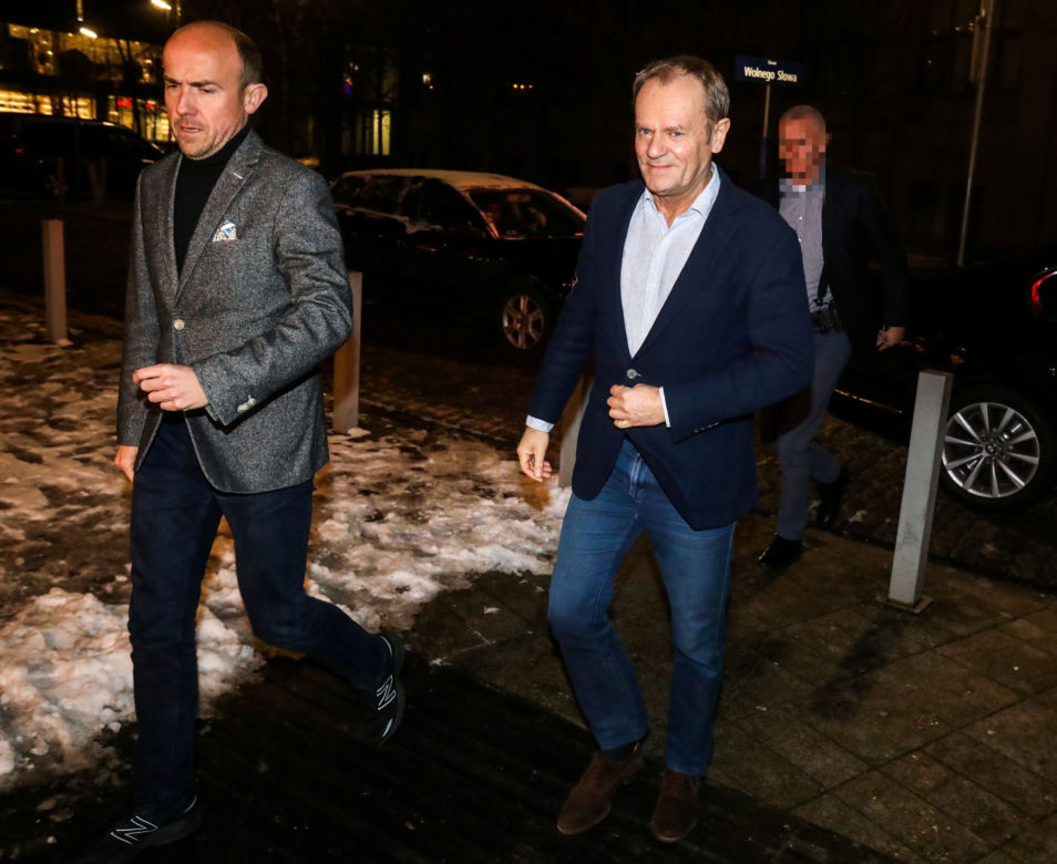 Politycy opozycji na spotkaniu w klubie przy ul.Mysiej