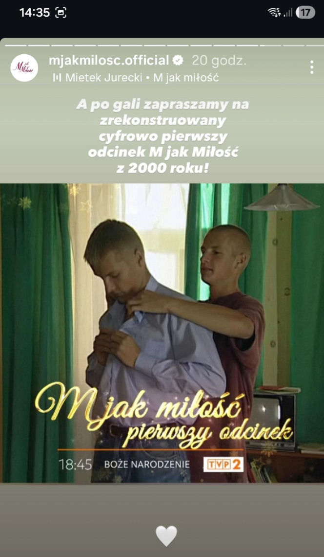 M jak miłość pierwszy odcinek - 25.12.2025 w TVP2
