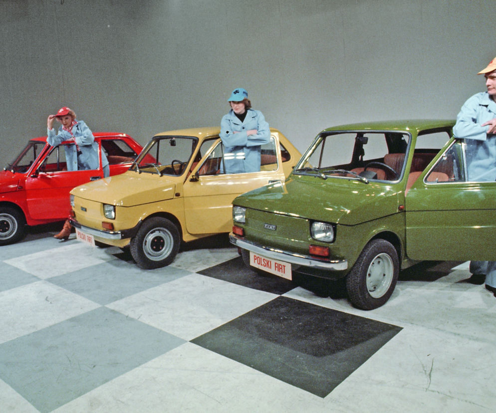 Fiat 126p, zdjęcie reklamowe Bielsko-Biała 1979 rok