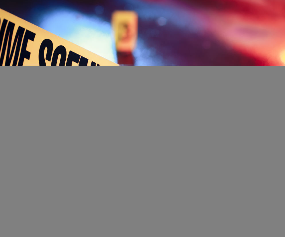 crime scene taśma policyjna wypadek morderstwo zabójstwo usa ameryka stock