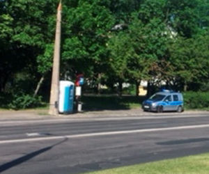Poprawiali...TOI TOI-a po wandalu. Nietypowa interwencja policji w Lublinie