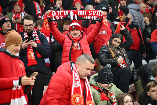 Widzew Łódź - Lech Poznań: Zdjęcia kibiców i zawodników z meczu 24. kolejki PKO BP Ekstraklasy