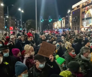 Protest Wolne media w Szczecinie