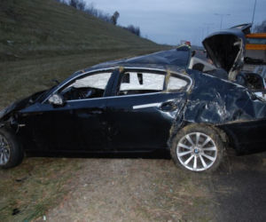 Dachowanie bmw na A4 w powiecie jarosławskim
