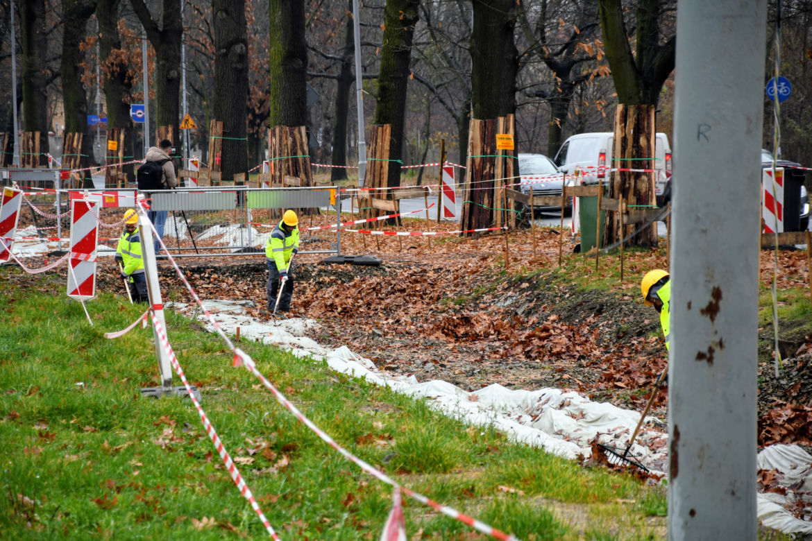 Wrocław: Ruszają znów prace torowiska na Biskupinie