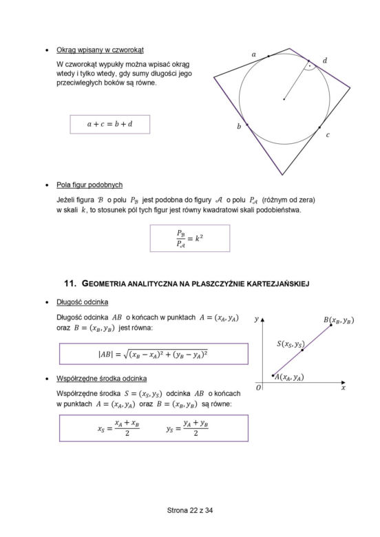 wzory matematyczne matura 2026