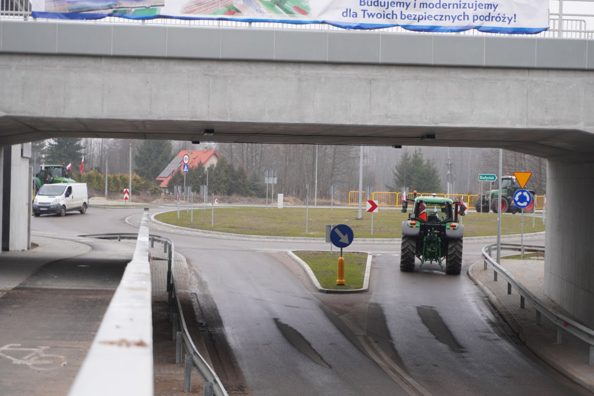 Protest rolników wokół Białegostoku - 20 marca 2024
