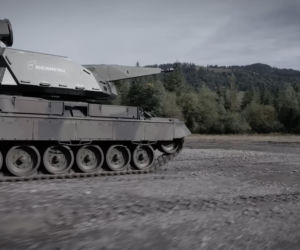 System przeciwlotniczy Skyranger 35 na podwoziu Leoparda 1