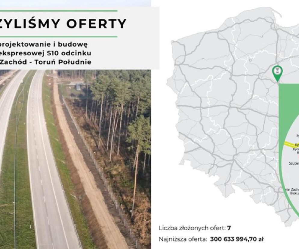 S10 połączy Bydgoszcz z Toruniem. Nareszcie!