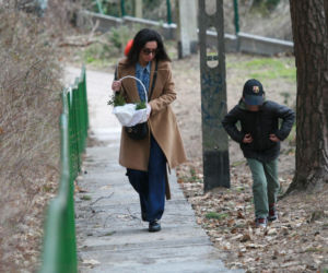 Marta Kaczyńska ze święconką