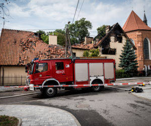 Tragedia w Nowym Stawie! W pożarze plebanii zginął ksiądz
