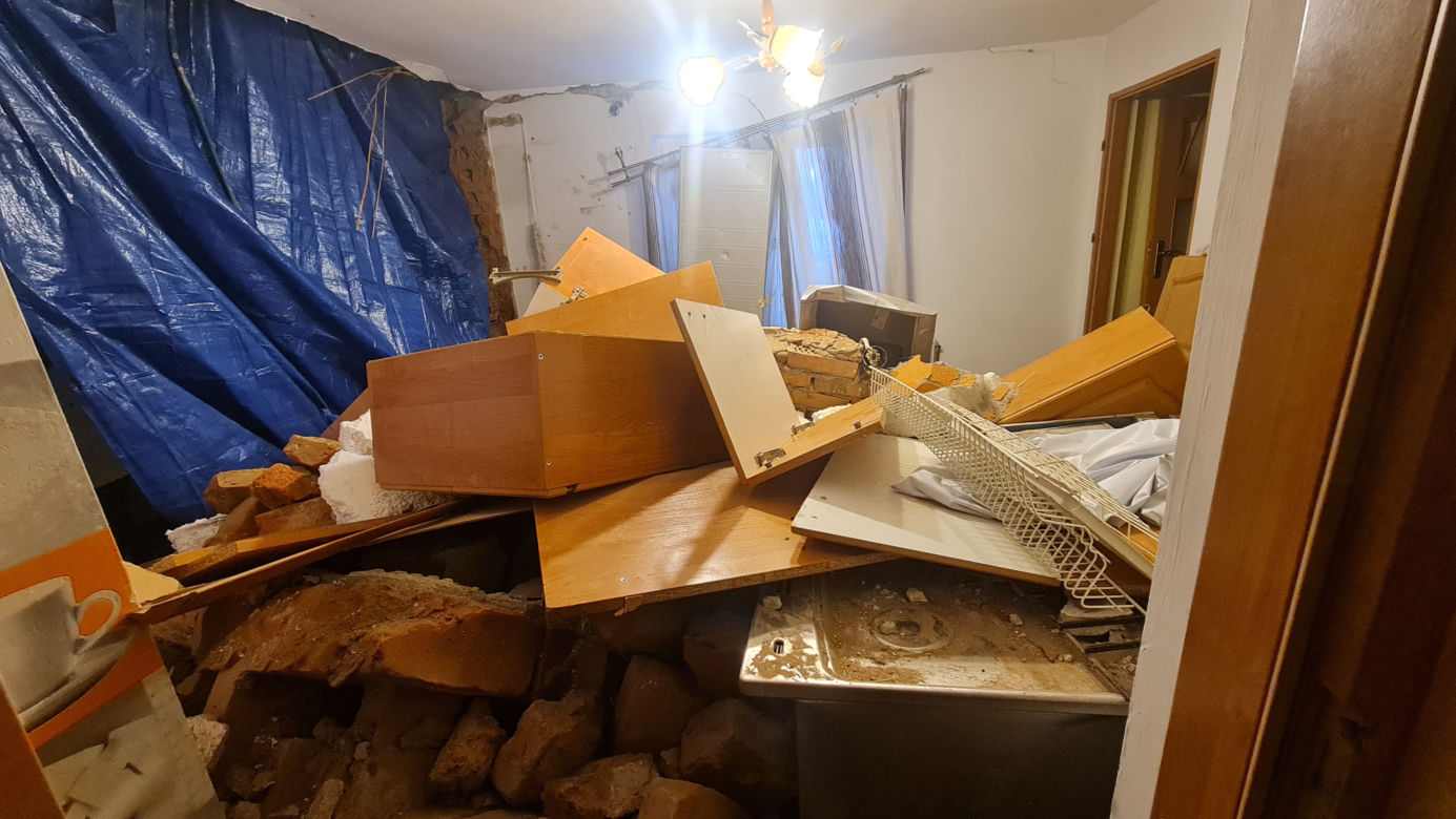 Tir wjechał nam do domu