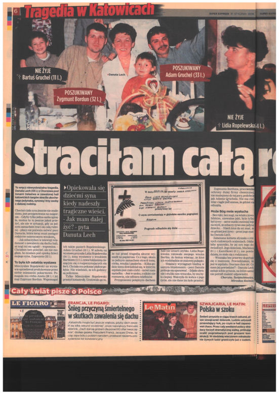 Katastrofa hali MTK w Katowicach. Materiały archiwalne
