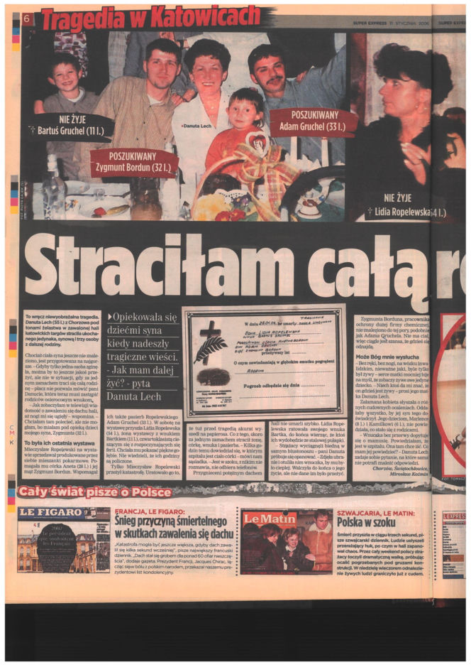 Katastrofa hali MTK w Katowicach. Materiały archiwalne