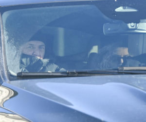 Marek Kondrat z żoną i córką w Warszawie