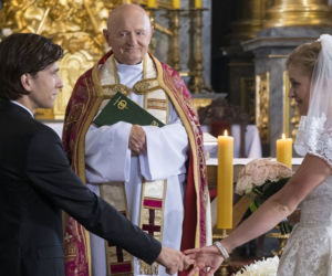 Ślub Natalki (Marcjanna Lelek) i Franka (Piotr Nerlewski) w 1332 odcinku M jak miłość