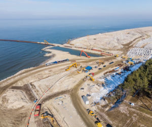 Minister infrastruktury odwiedził przekop Mierzei Wiślanej