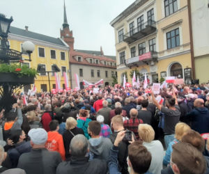 Protest podczas wizyty Adrzeja Dudy