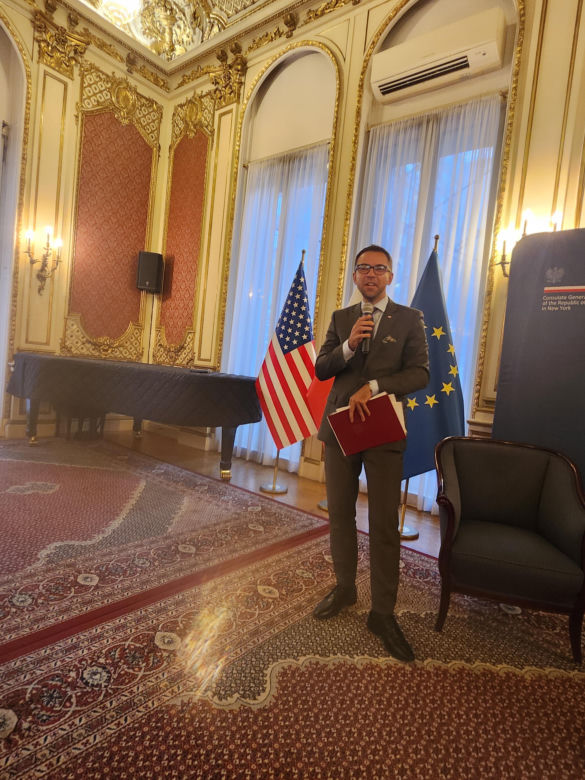 Grzegorz Piątek w Konsulacie Generalnym RP w Nowym Jorku