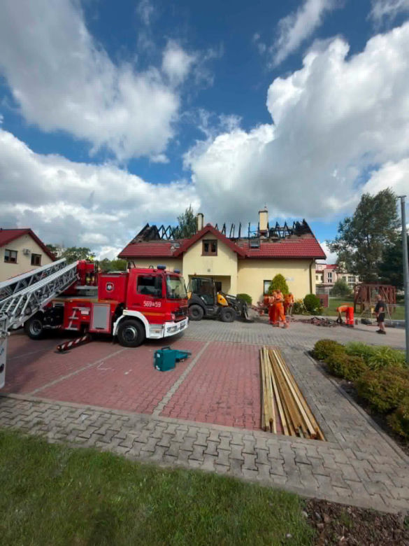 Pożar w domu dziecka