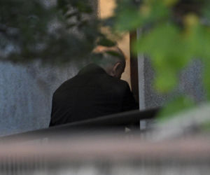 Jarosław Kaczyński w swoim domu na warszawskim Żoliborzu