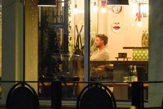 Agnieszka Kaczorowska i Marcin Rogacewicz na kolacji