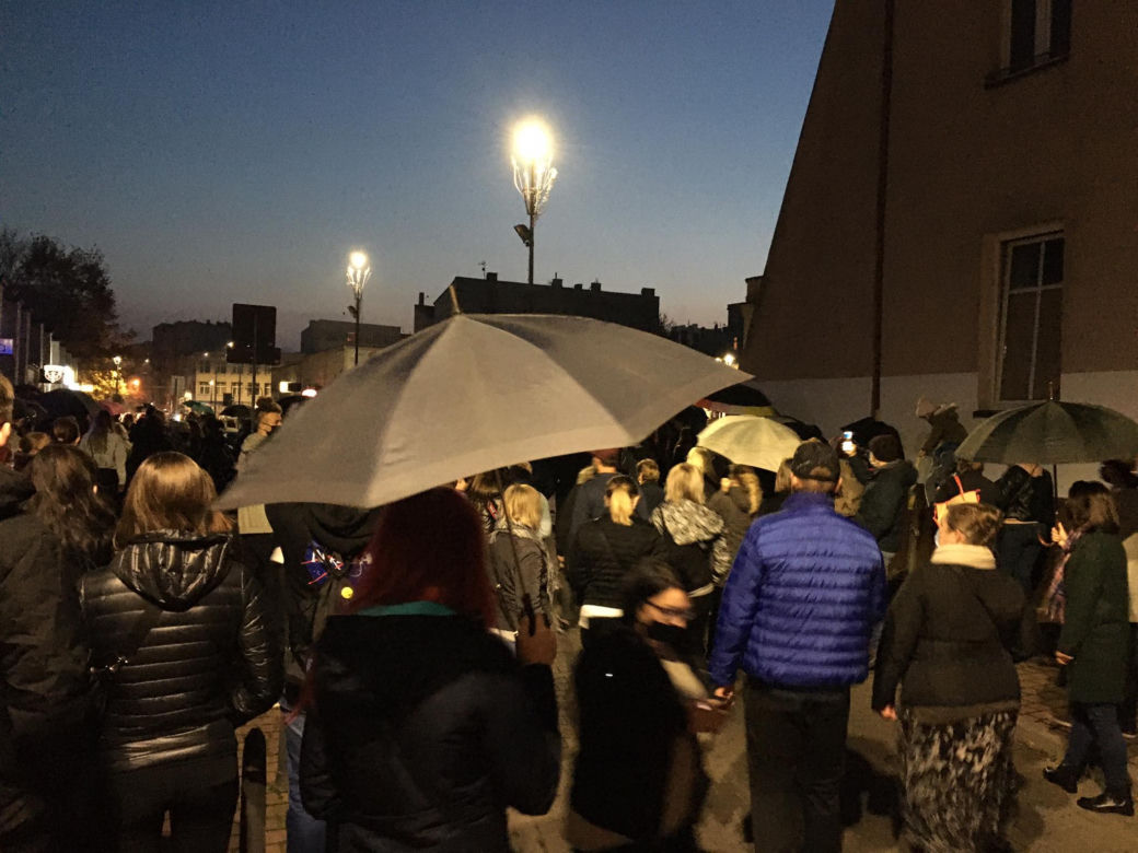 Protest kobiet w Sosnowcu