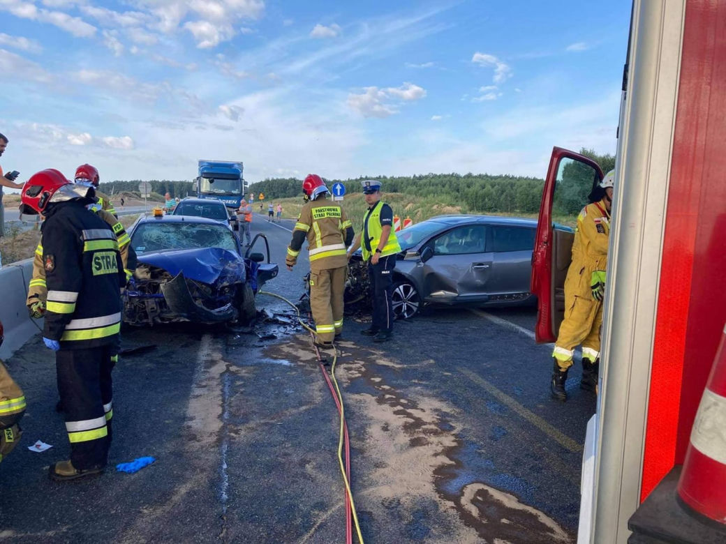 Wypadek na A1 niedaleko Piotrkowa Trybunalskiego