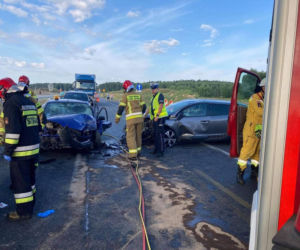 Wypadek na A1 niedaleko Piotrkowa Trybunalskiego