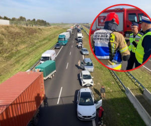 Zrobili korek na S7, żeby ćwiczyć jego rozładowanie. Wściekli kierowcy: „My tracimy pieniądze!” 