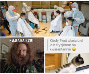 Fryzjerzy na kwarantannie: MEMY. W oczekiwaniu, kiedy otworzą salony fryzjerskie