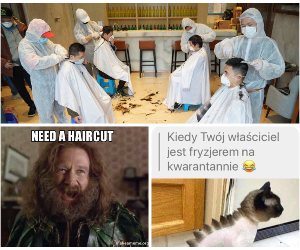 Fryzjerzy na kwarantannie: MEMY. W oczekiwaniu, kiedy otworzą salony fryzjerskie