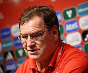 Jan Urban na meczu Malta - Polska