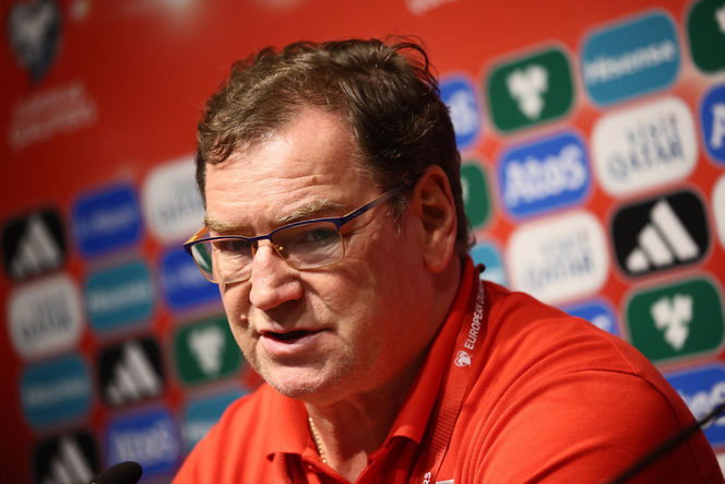 Jan Urban na meczu Malta - Polska