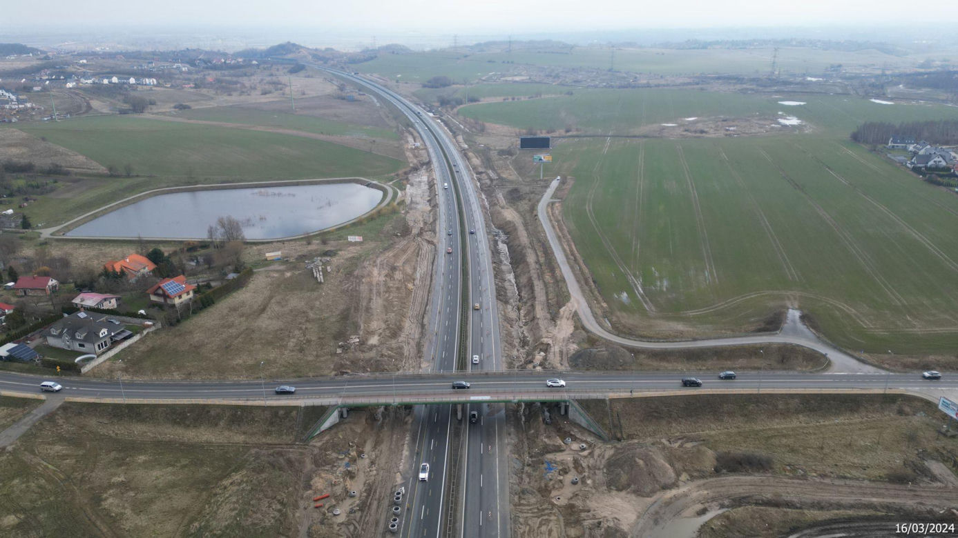 Budowa obwodnicy Metropolii Trójmiejskiej - zdjęcia marzec 2024