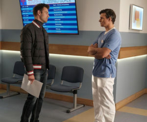 Na dobre i na złe odc. 977. Krzysztof Radwan (Mateusz Damięcki), Mario (Marcin Korcz)