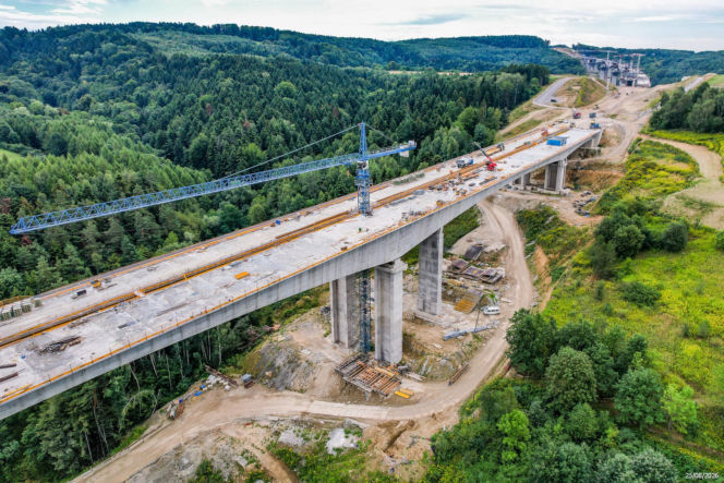 Budowa drogi S19. Najwyższa estakada w Polsce