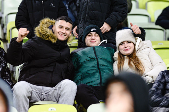 Lechia Gdańsk - Górnik Zabrze, zdjęcia kibiców i zawodników z meczu 18, kolejki PKO BP Ekstraklasy