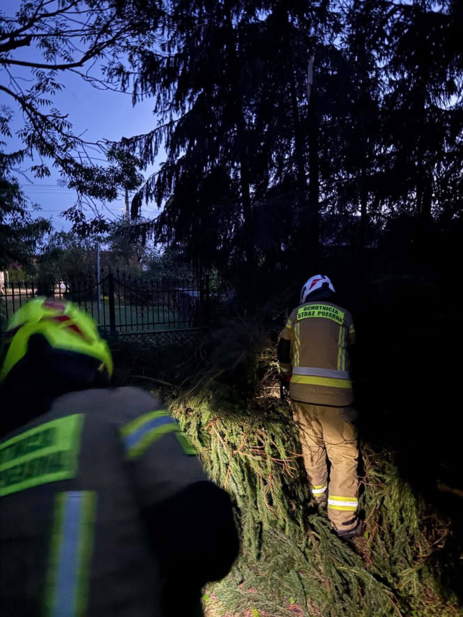 Skutki burz w Siedlcach i powiecie siedleckim