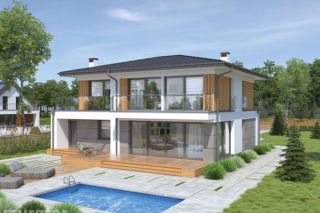 Taras, balkon lub loggia. Czy bardzo podnoszą koszt budowy domu i komplikują realizację projektu?