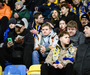 Arka Gdynia - Lechia Gdańsk: Zdjęcia kibiców z derbów Trójmiasta w ramach 23. kolejki PKO BP Ekstraklasy