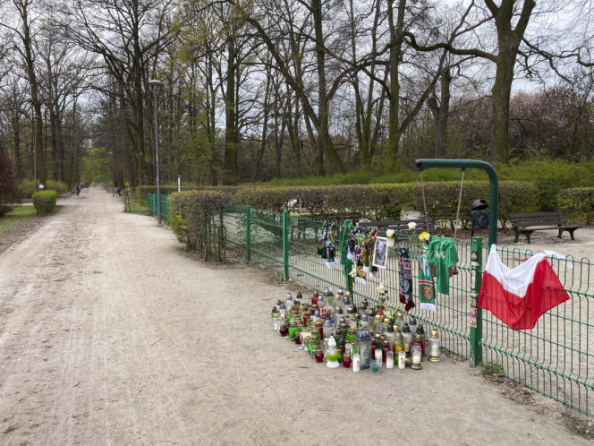 Śmierć Jacka Magiery. Znicze pod parkiem Grabiszyńskim