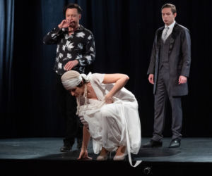 Na Wspólnej odc. 3273. reżyser Halicki (Adam Szczyszczaj), aktorka (Sylwia Gola), aktor (Michał Sacharczuk)