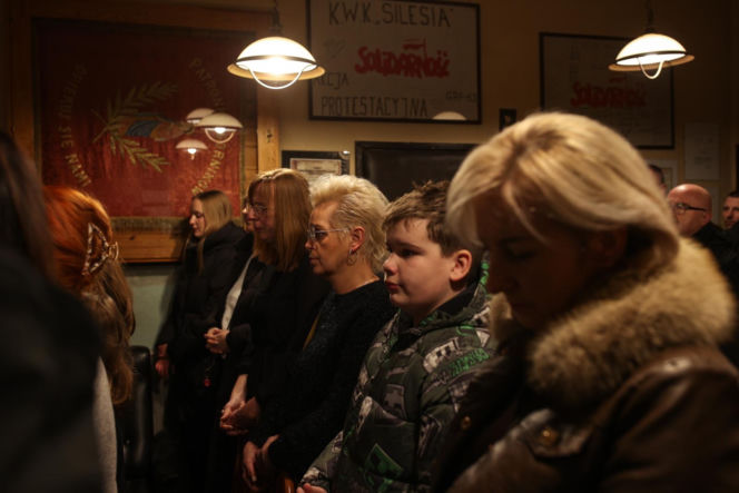 Strajk górników w kopalni Silesia