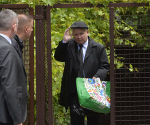 Jarosław Kaczyński na zakupach
