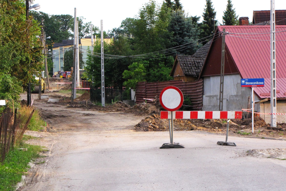 Remont ulicy Wieniawskiego w Rzeszowie (lipiec 2019)