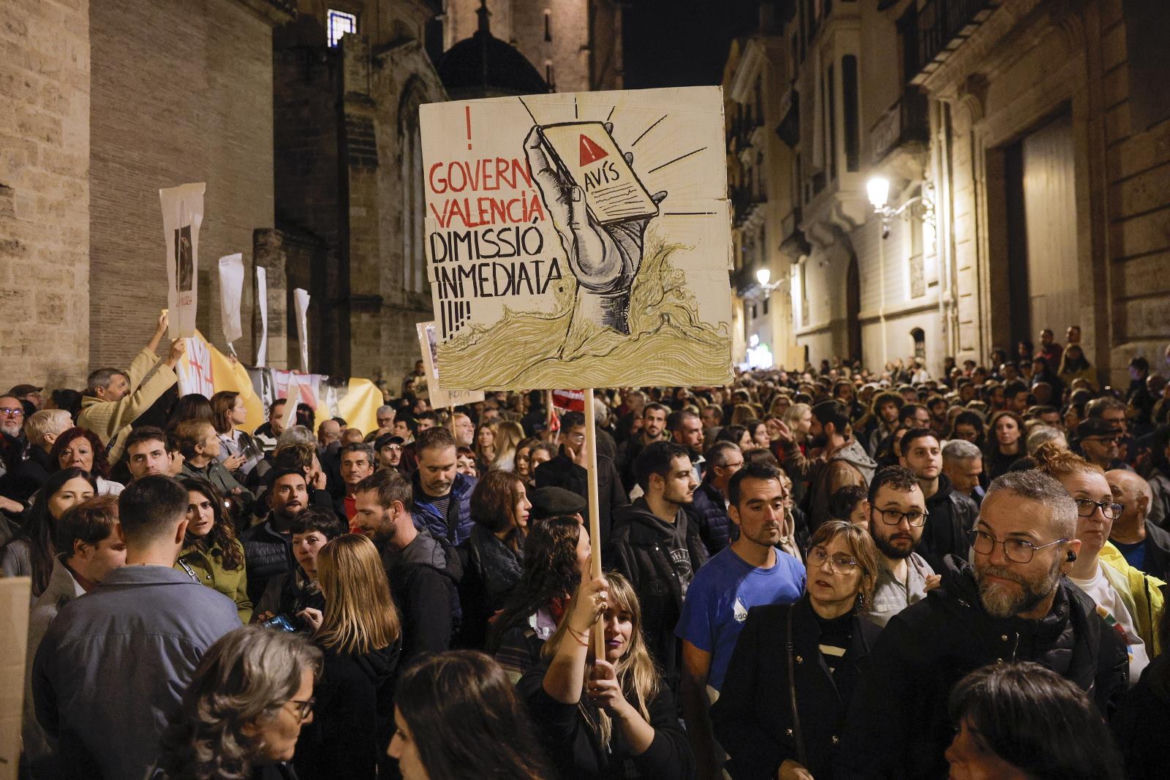 Protesty w Walencji po powodzi