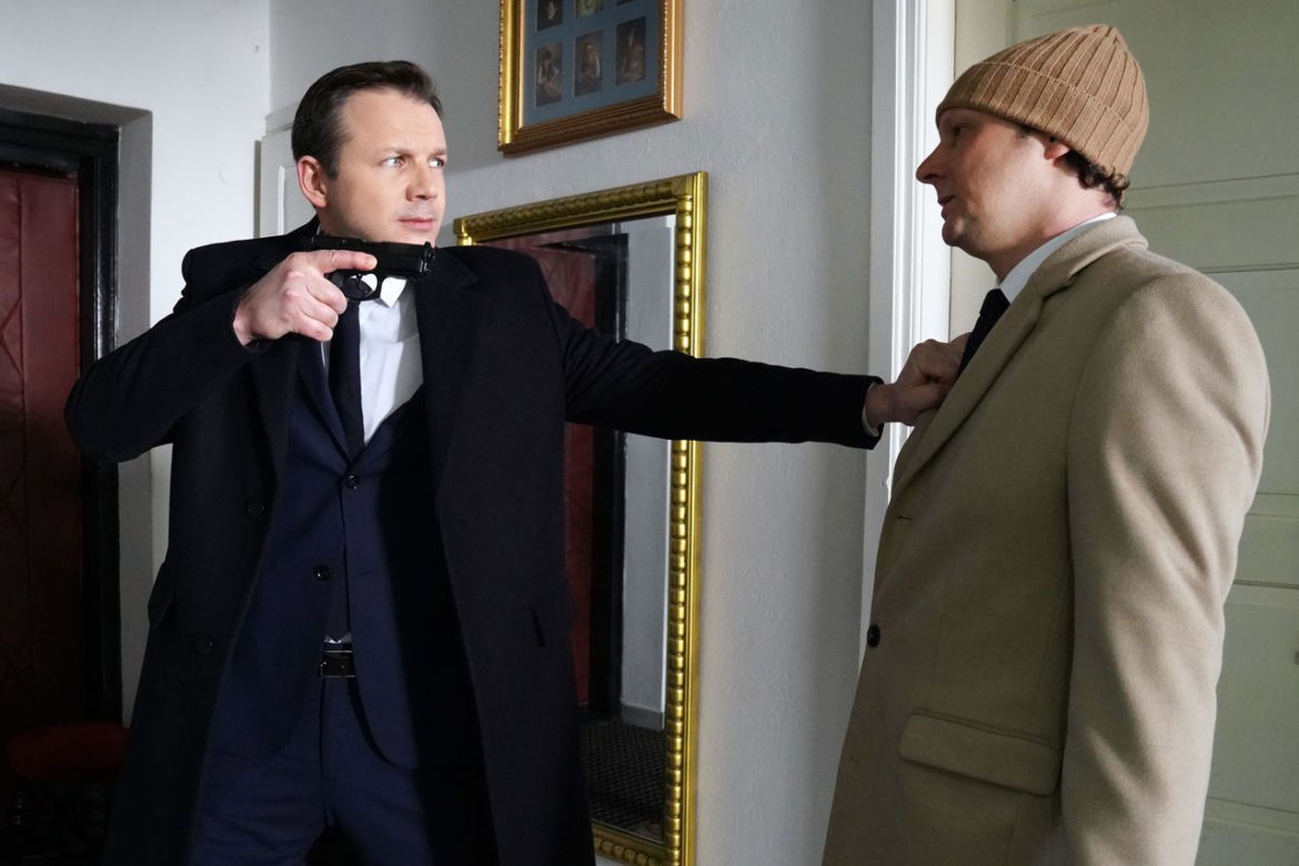 Barwy szczęścia, odc. 2635: Bruno (Lesław Żurek), Rafał Zaborski (Wojciech Solarz)